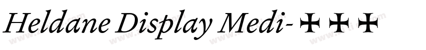 Heldane Display Medi字体转换
